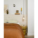 Bibi 2 Light 4 inch Aged Brass/Ceramic Antique Ivory Pendant Ceiling Light