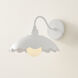 Yael 1 Light 10.5 inch Textured White Wall Sconce Wall Light