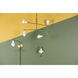 Hikari 4 Light 28 inch Aged Brass/Soft White Chandelier Ceiling Light