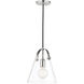 Karin 1 Light 9 inch Polished Nickel Pendant Ceiling Light