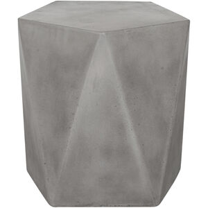 Gem 18 inch Grey Outdoor Stool