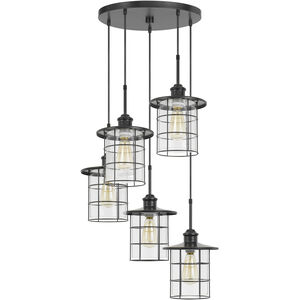 Silverton 5 Light 22 inch Dark Bronze Pendant Ceiling Light