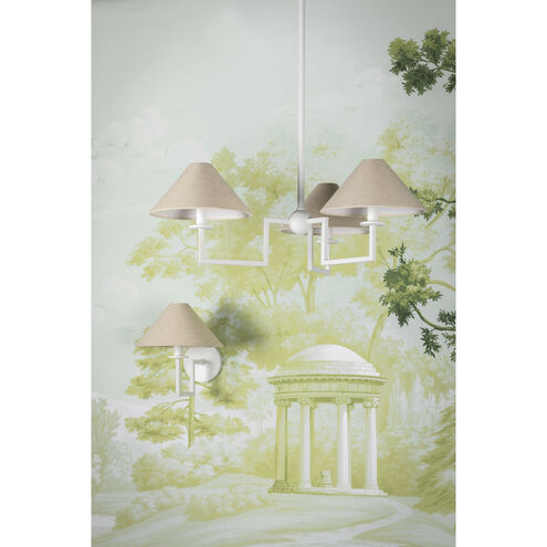 Gladwyne 3 Light 29.5 inch Textured White Chandelier Ceiling Light