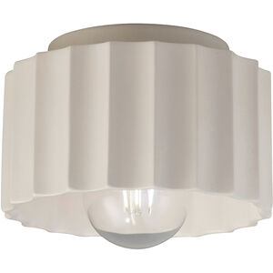 Radiance Collection 1 Light 8 inch Vanilla (Gloss) Outdoor Flush-Mount