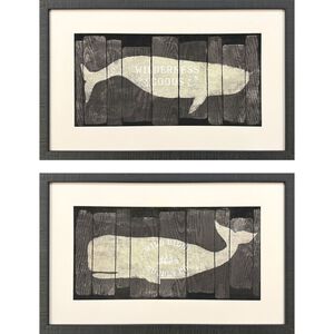 Marine Marks Brown and Beige and White and Neutral Framed Art