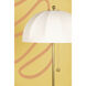 Meshelle 64.25 inch 25.00 watt Aged Brass Floor Lamp Portable Light