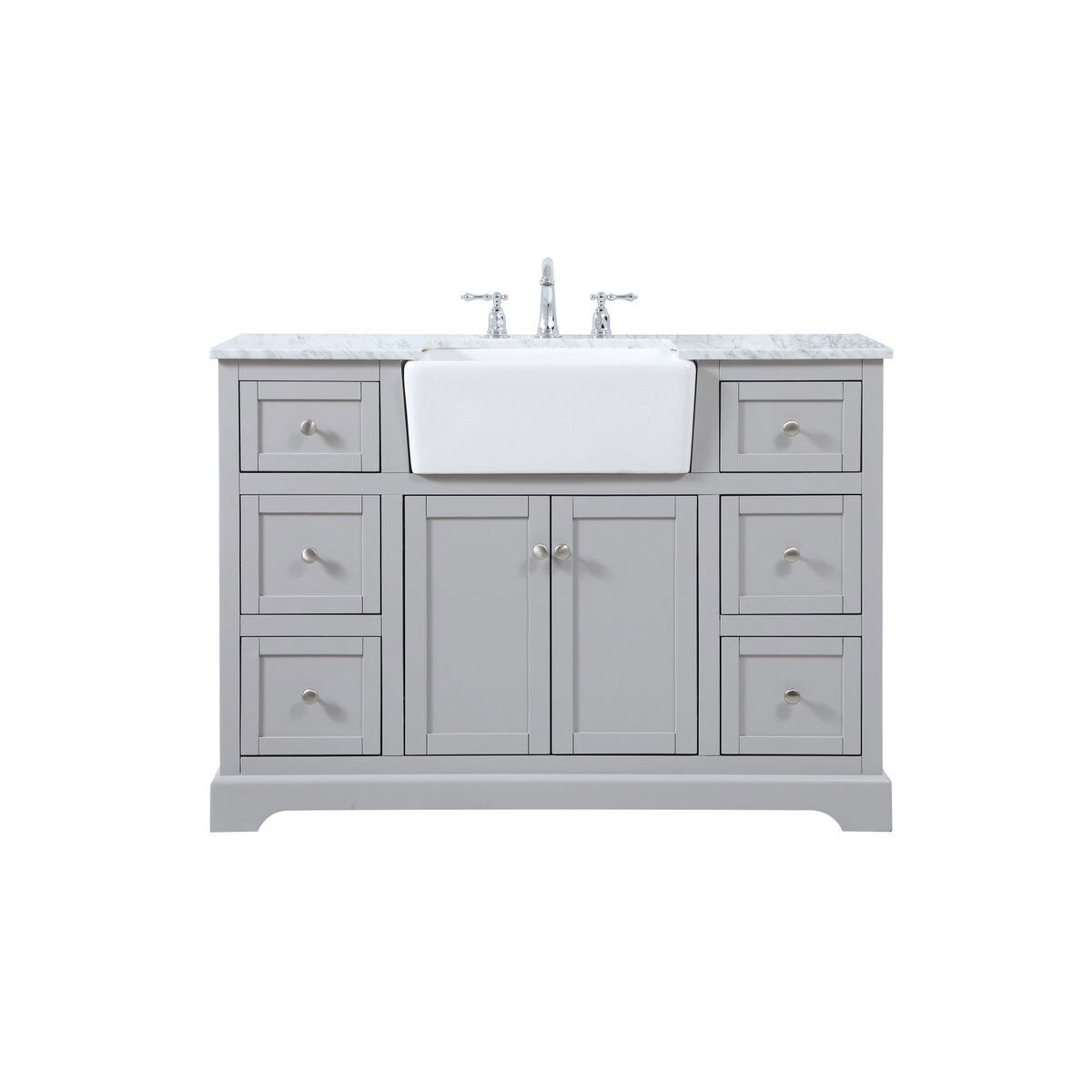 Franklin 48 X 22 X 35 inch Grey Bathroom Vanity Cabinet