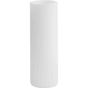 Elara Etched White 3 inch Cylindrical Glass Shade
