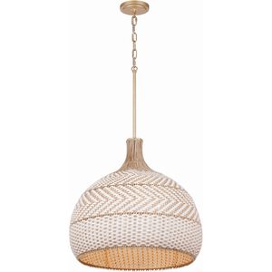 Zanzibar 5 Light 21 inch Soft Gold Pendant Ceiling Light