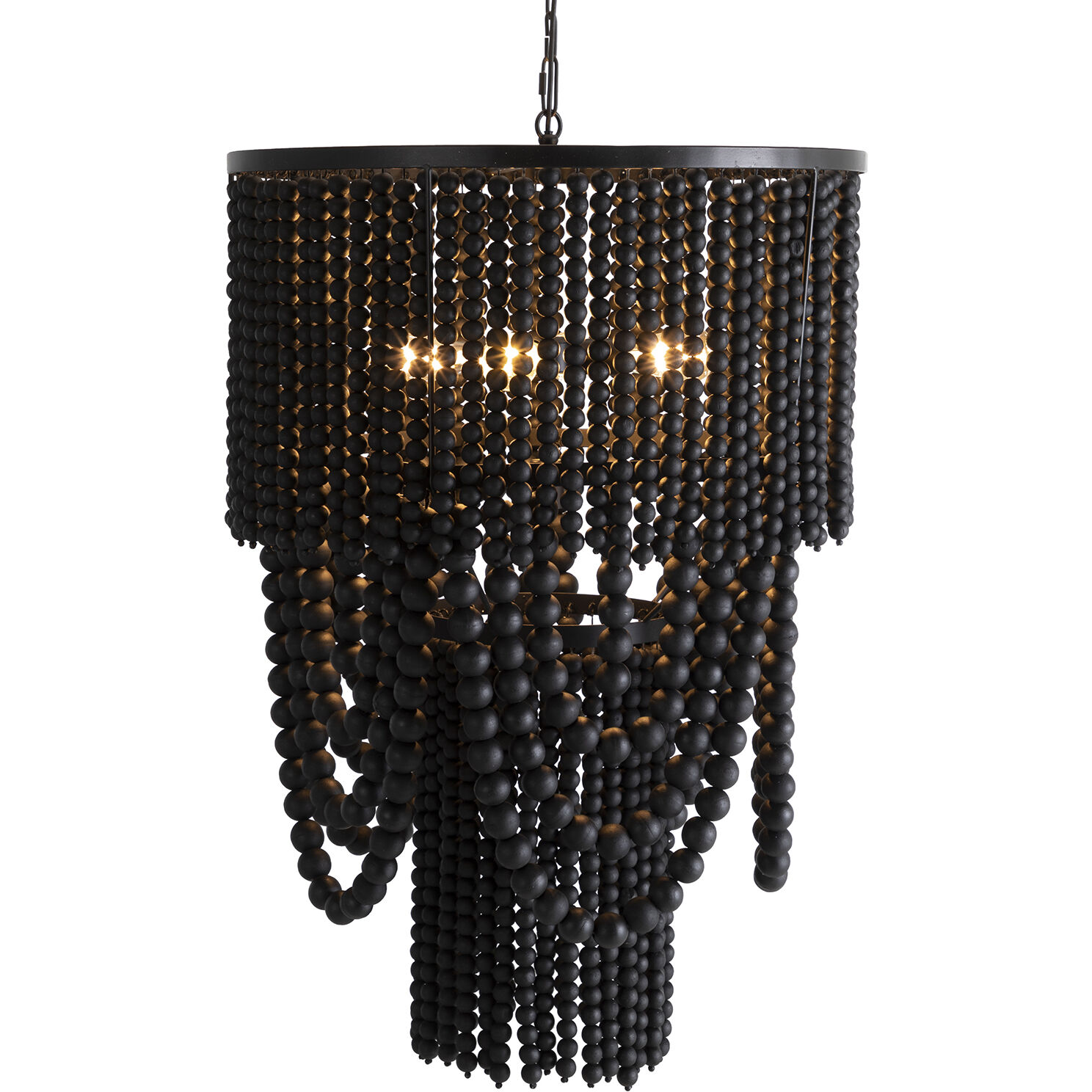 Norton 5 Light 29 inch Charcoal Black / Matte Black Chandelier Ceiling Light