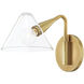 Isabella 1 Light 6.25 inch Aged Brass Wall Sconce Wall Light