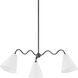 Onda 3 Light 42.75 inch Old Bronze Chandelier Ceiling Light