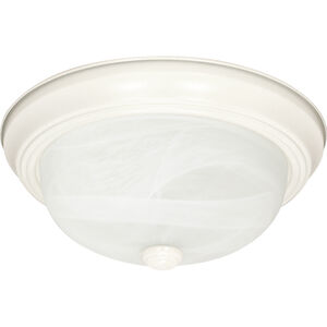 Brentwood 3 Light 15 inch Textured White Flush Mount Ceiling Light