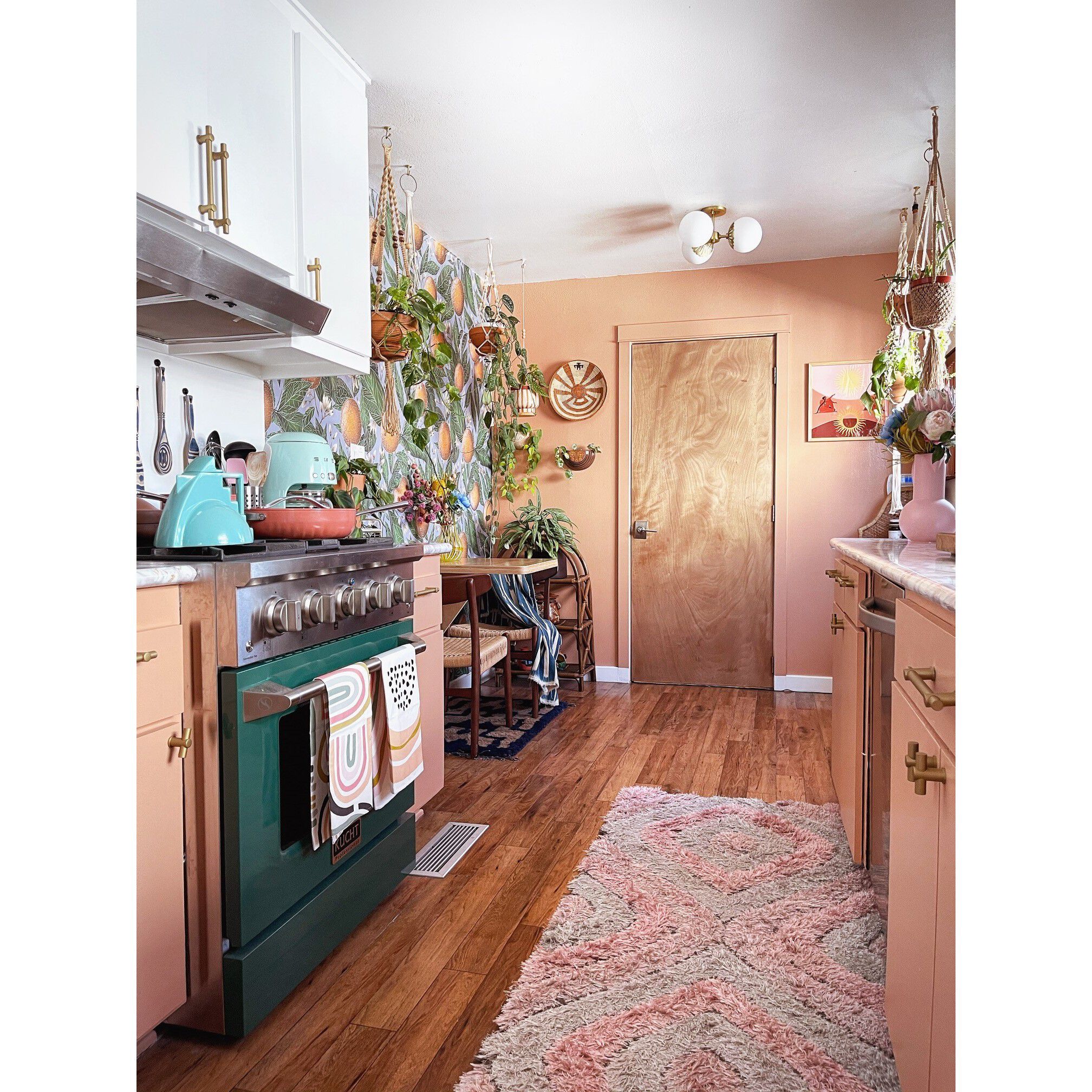 Paige 3 Light 18 inch Aged Brass Semi Flush Ceiling Light 