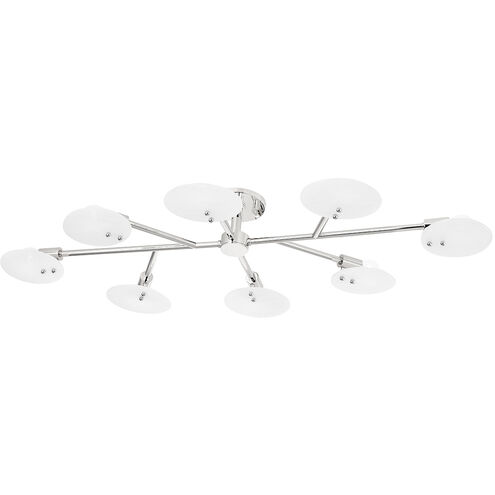 Giselle 8 Light 48 inch Polished Nickel Semi-flush Ceiling Light