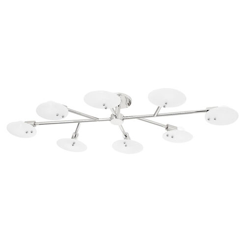 Giselle 8 Light 48 inch Polished Nickel Semi-flush Ceiling Light