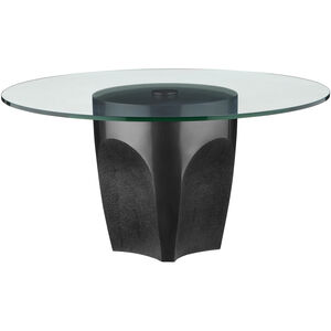 Lemy 36 inch Black/Clear Cocktail Table
