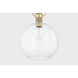 Catrine 1 Light 16 inch Aged Brass Pendant Ceiling Light