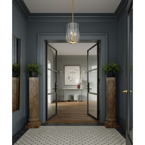 Batya 24 inch 15.00 watt Aged Brass/Ceramic Bordeaux Blush Table Lamp Portable Light