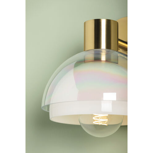 Modena 1 Light 8 inch Aged Brass Wall Sconce Wall Light