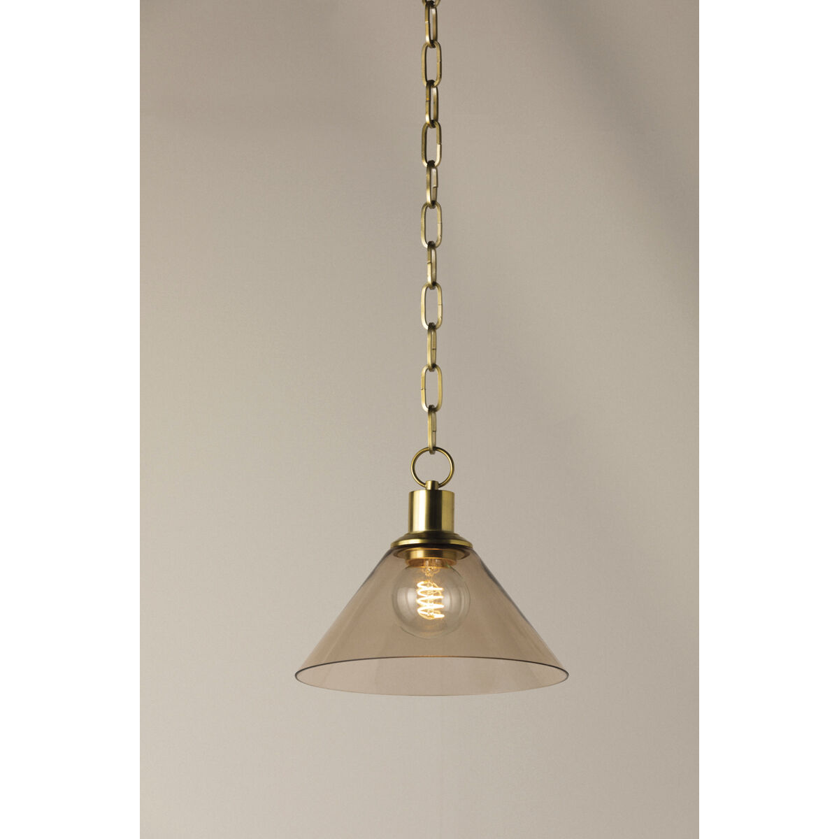 Anniebee 1 Light 10.5 inch Aged Brass Pendant Ceiling Light