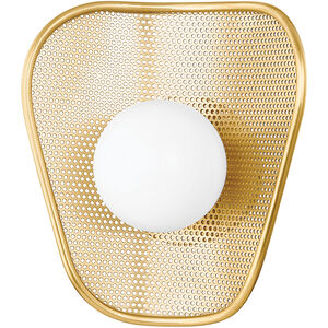 Marta 1 Light 9 inch Aged Brass Wall Sconce Wall Light