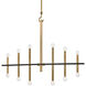 Colette 12 Light 44 inch Aged Brass / Black Chandelier Ceiling Light in Aged Brass and Black