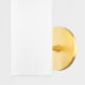Freda 1 Light Aged Brass Wall Sconce Wall Light