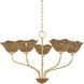 Kehlani 5 Light 32.5 inch Aged Brass Chandelier Ceiling Light