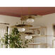 Allida 1 Light 30 inch Vintage Gold Leaf Pendant Ceiling Light
