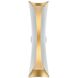 Josie 2 Light 5.75 inch Gold Leaf and White Wall Sconce Wall Light