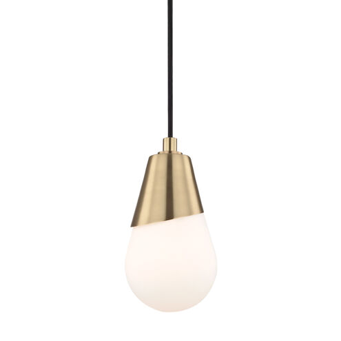 Cora 1 Light 5 inch Aged Brass Pendant Ceiling Light