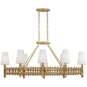 Nevis LED 48 inch French Gold Linear Pendant Ceiling Light