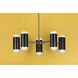 Kira 10 Light 27 inch Polished Nickel/Soft Black Chandelier Ceiling Light