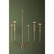 Bailey 6 Light 24 inch Aged Brass Chandelier Ceiling Light