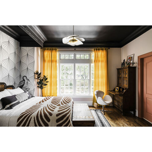 Madeline LED 24.75 inch Aged Brass Pendant Ceiling Light