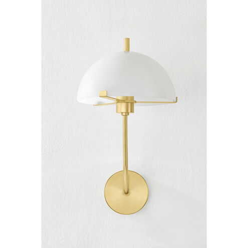 Atala 1 Light 9.75 inch Aged Brass Wall Sconce Wall Light