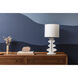 Liwa 22 inch 60.00 watt Aged Brass/Ceramic Gloss White Table Lamp Portable Light in Aged Brass/Gloss White