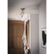 Estee 3 Light 19 inch Aged Brass Semi Flush Ceiling Light