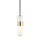 Emilia LED 5 inch Polished Brass Pendant Ceiling Light