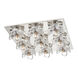 Shea 9 Light 17 inch Polished Nickel Flush Mount Ceiling Light