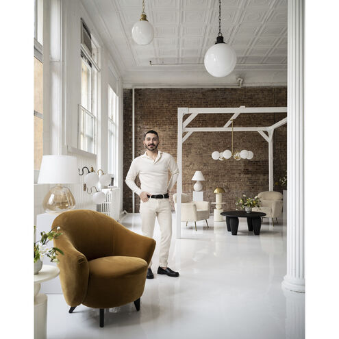 Gaia 16.5 inch 60 watt Aged Brass Table Lamp Portable Light