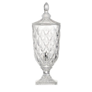 Anita Clear and Polished Silver Drink Dispenser