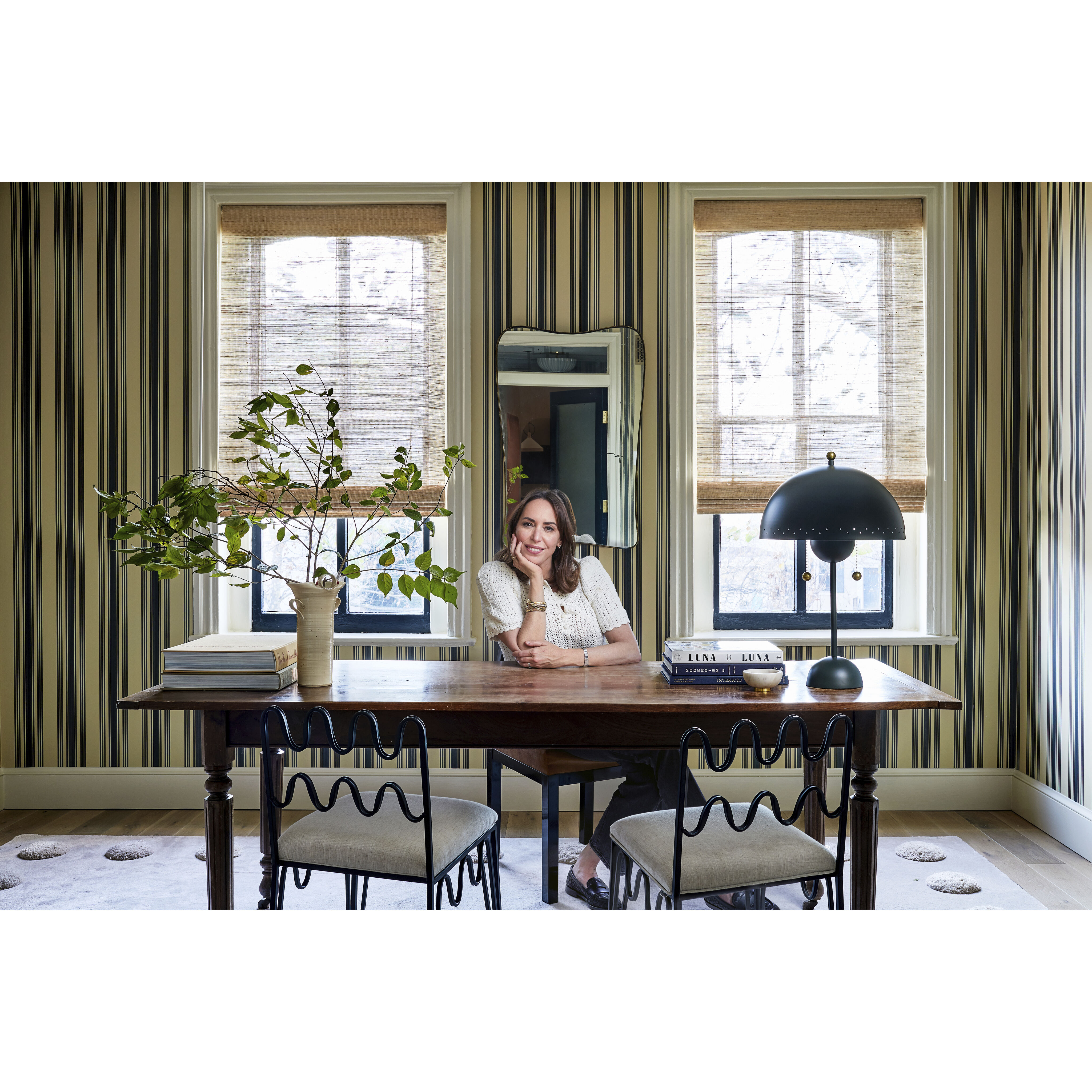 Jojo 25 inch 15.00 watt Aged Brass/Soft Studio Green Table Lamp Portable Light