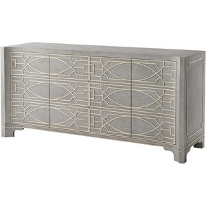 Theodore Alexander 76 X 23 inch Vintage Blue/White Buffet