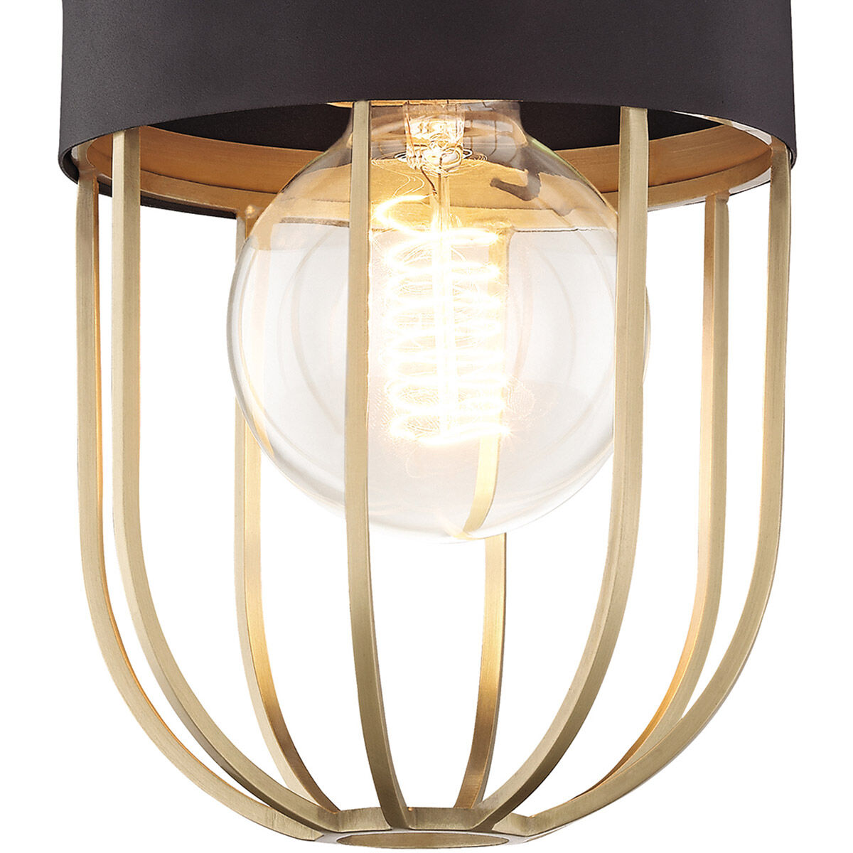 Haley 1 Light 6 inch Aged Brass Flush Mount Ceiling Light