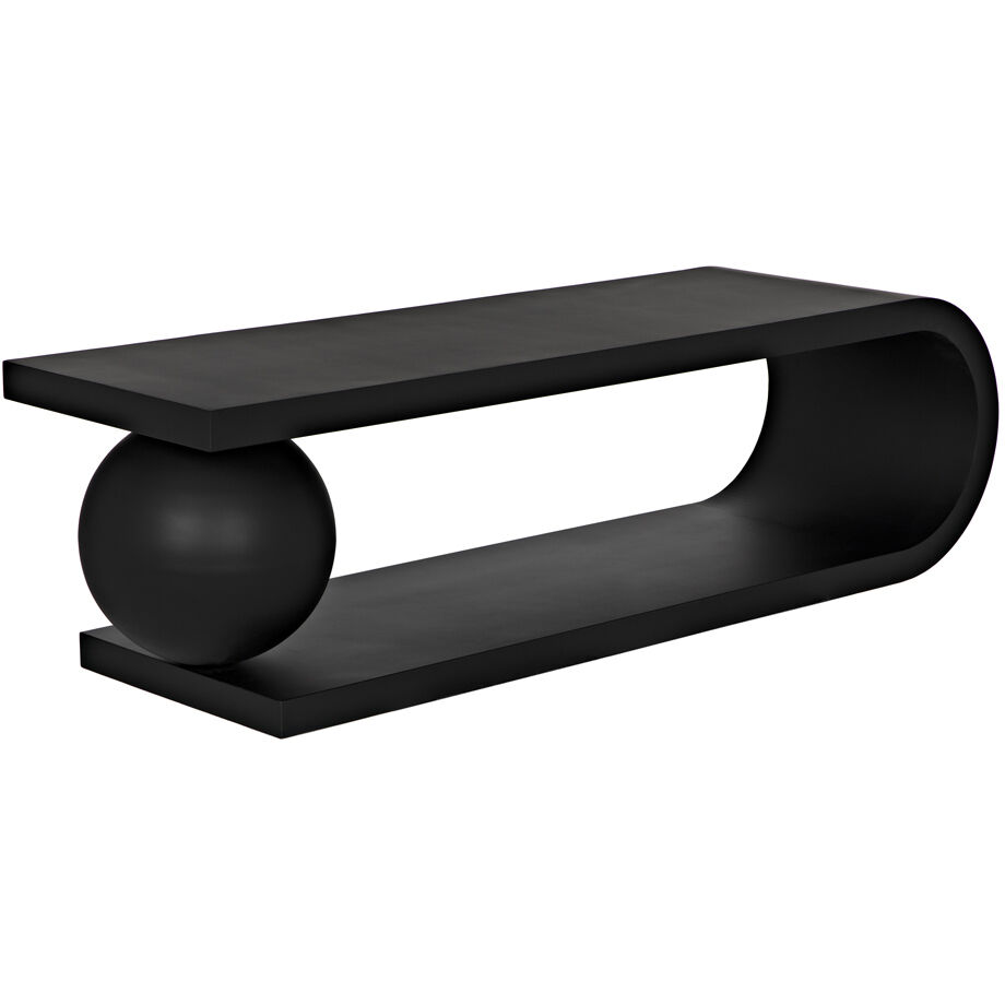 Estelle 62 X 18 inch Matte Black Coffee Table