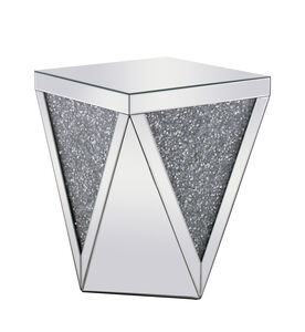 Modern 23 X 19 inch Clear Mirror End Table