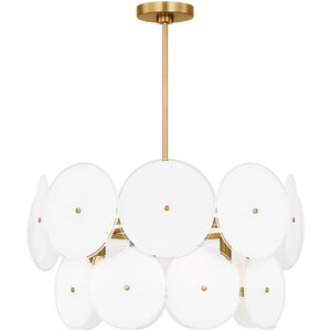 kate spade new york Emery 6 Light 23.88 inch Burnished Brass Chandelier Ceiling Light