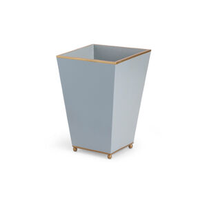 Chelsea House Pastel Blue/Gold Accents Wastebasket